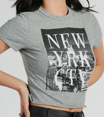 New York City Cropped Graphic Tee