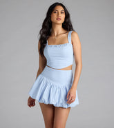 Classy Cutie Poplin Crop Top