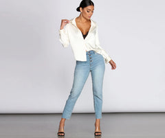 The Classic Satin Blouse