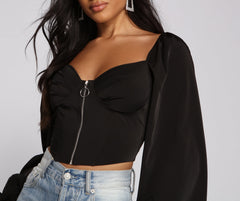 Sultry Stunner Corset Crop Top
