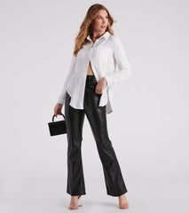 Chic Bliss Long Sleeve Button Up Top