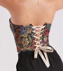 Not Your Grandma's Floral Corset Top