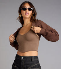 Cool Intentions Long Sleeve Knit Bolero