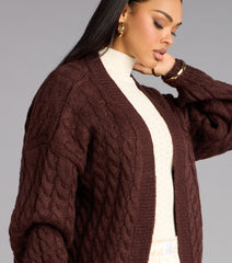 Wrap Me Up Cable Knit Cardigan