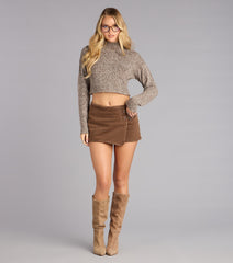 Weekend Edit Mock Neck Sweater