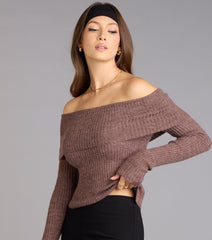 Autumn Muse Off-The-Shoulder Sweater