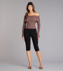 Autumn Muse Off-The-Shoulder Sweater