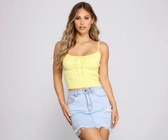 Best Life Ruched Crop Top