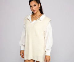 Trendy Babe Oversized Sweater Vest