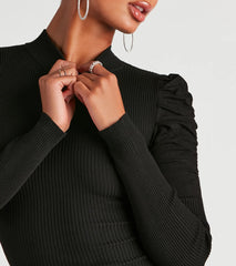 Chic Perfection Mock Neck Sweater Dress