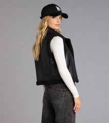 Chill Factor Faux Sherpa Trim Vest