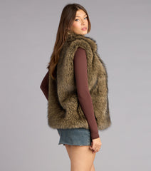 Jet Set Mood Faux Fur Vest