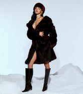 Luxe Look Long Faux Fur Coat