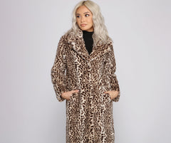 Faux-Ever Fashionable Long Coat