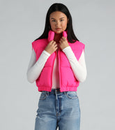 Layer Up Sleeveless Puffer Vest With Pockets