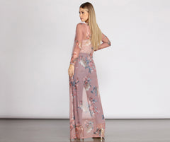 Fave Floral Mesh Duster