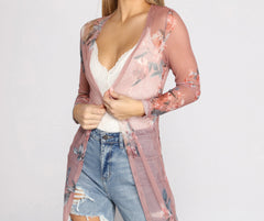 Fave Floral Mesh Duster