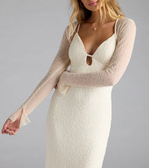 Luxe Layer Beaded Sheer Mesh Bolero