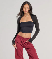 Style So Sleek Long Sleeve Knit Bolero