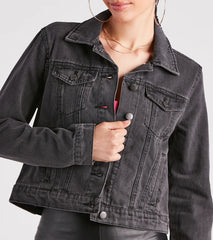 Casual Everyday Slay Denim Trucker Jacket