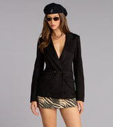 Luxe Edit Faux Suede Blazer