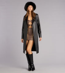 Street Luxe Tie Waist Trench Coat