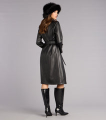 Street Luxe Tie Waist Trench Coat