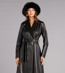 Street Luxe Tie Waist Trench Coat