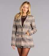 Polished Edit Plaid Blazer