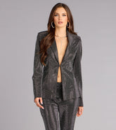 Midnight Spark Rhinestone Blazer