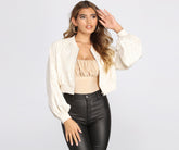 All In The Details Brocade Bomber