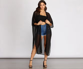 Layered In Style Chiffon Kimono