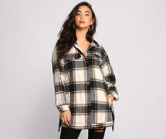 The One Belted Flannel Shacket