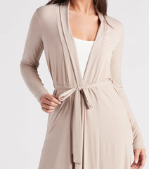 Her Business Slit Duster Trench