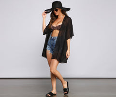 Sheer Essentials Basic Chiffon Kimono