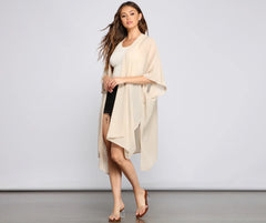 Essential Oversized Chiffon Kimono