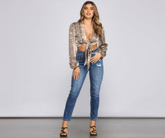 Sassy Style Tie-Front Top