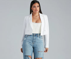 So Polished Cropped Blazer