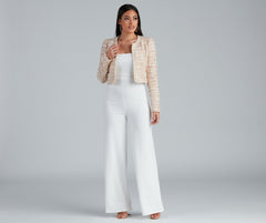 Stylishly Sophisticated Tweed Blazer