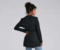 Simply Elevated Tie-Front Trench