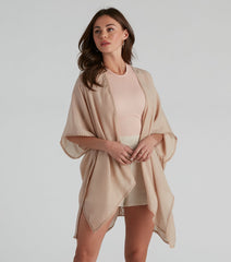 Coastal Chic Woven Kimono