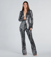 Make An Entrance Sequin Swirl Blazer