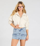 Casual Cool Vibes Hoodie Bomber Jacket