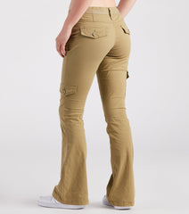 On The Low-Rise Cargo Flare Pants
