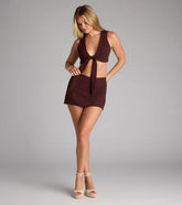 Sunny Daze Linen Mini Skort