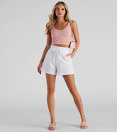 Beach Stroll Linen Shorts