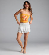 Breezy Escape High-Rise Ruffled Shorts