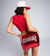Tailgate Days Sequin Georgia® Mini Skirt
