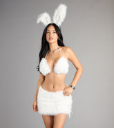 Cozy Cutie Snow Bunny Faux Fur Mini Skirt