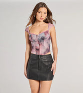 In The City High-Rise Faux Leather Mini Skirt